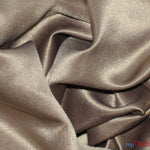 Load image into Gallery viewer, L&#39;Amour Satin Fabric | Polyester Matte Satin | Peau De Soie | 60&quot; Wide | Sample Swatch | Wedding Dress, Tablecloth, Multiple Colors | Fabric mytextilefabric Sample Swatches Latte 

