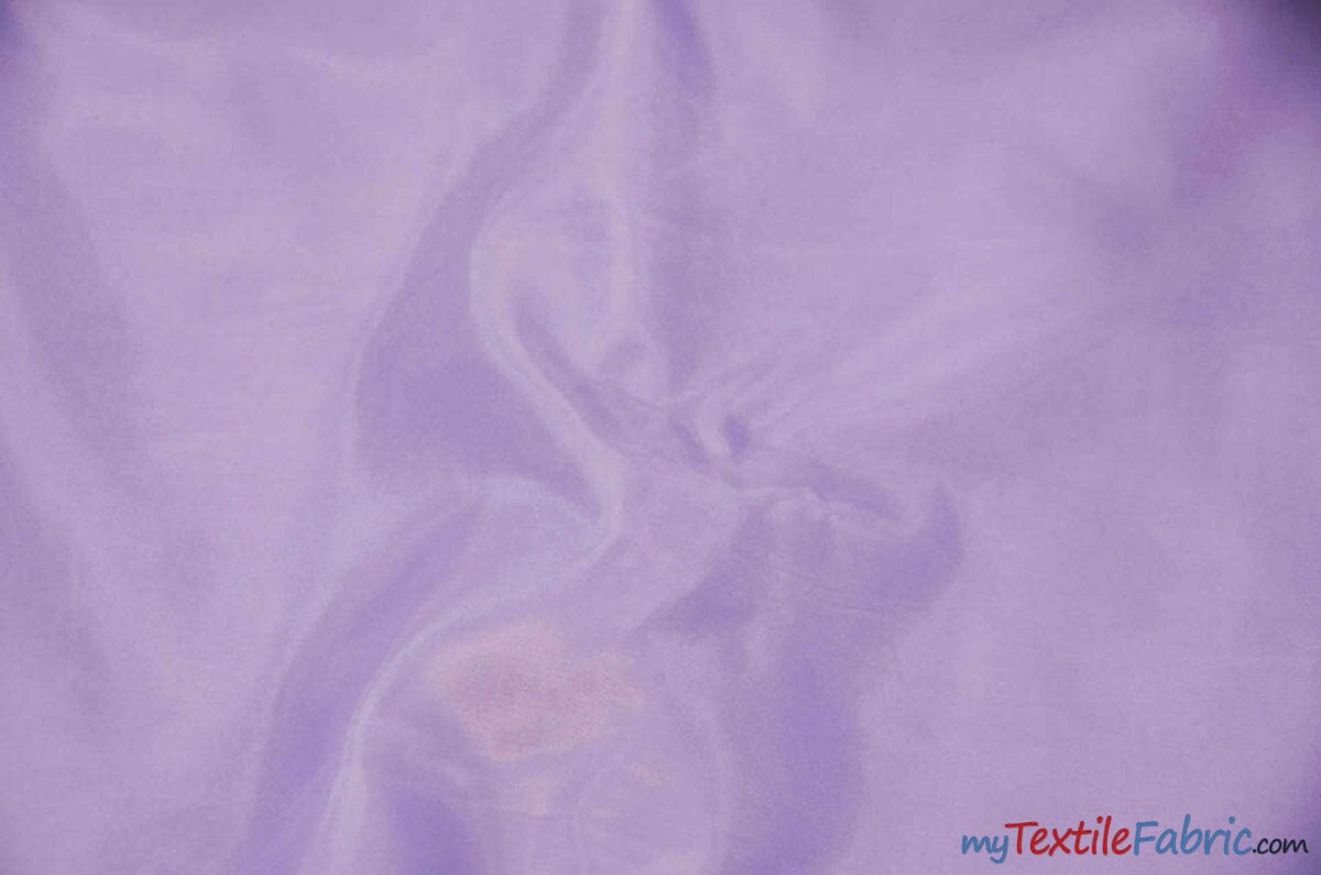 Polyester Silky Habotai Lining | 58" Wide | Super Soft and Silky Poly Habotai Fabric | Wholesale Bolt | Multiple Colors | Digital Printing, Apparel Lining, Drapery and Decor | Fabric mytextilefabric Bolts Lavender 