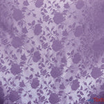Load image into Gallery viewer, Satin Jacquard | Satin Flower Brocade | 60&quot; Wide | Sold by the Continuous Yard | Fabric mytextilefabric Yards Lavender 
