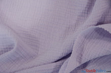 Load image into Gallery viewer, Double Layer Cotton Gauze Fabric | Soft Double Layer Muslin | 48&quot; Wide | Double Cotton Gauze Fabric | Fabric mytextilefabric Yards Lavender 