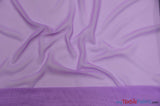 Chiffon Fabric | Super Soft & Flowy | 60" Wide | By the Continuous Yard | Multiple Colors | Fabric mytextilefabric Yards Lavender 