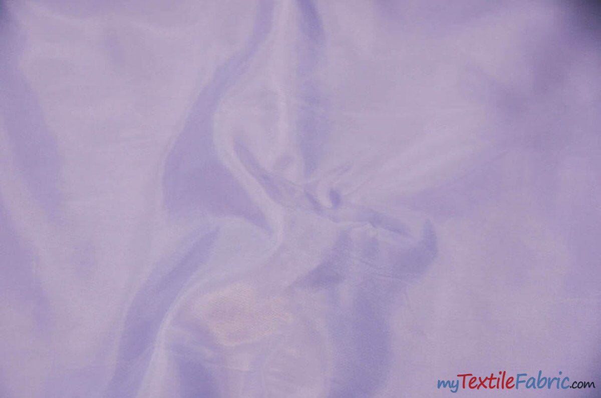 Polyester Lining Fabric | Woven Polyester Lining | 60" Wide | Sample Swatch | Imperial Taffeta Lining | Apparel Lining | Tent Lining and Decoration | Fabric mytextilefabric Sample Swatches Lavender 