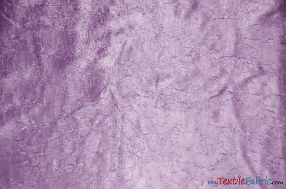 Silky Crush Satin | Crush Charmeuse Bichon Satin | 54" Wide | Continuous Yards | Multiple Colors | Fabric mytextilefabric Yards Lavender 