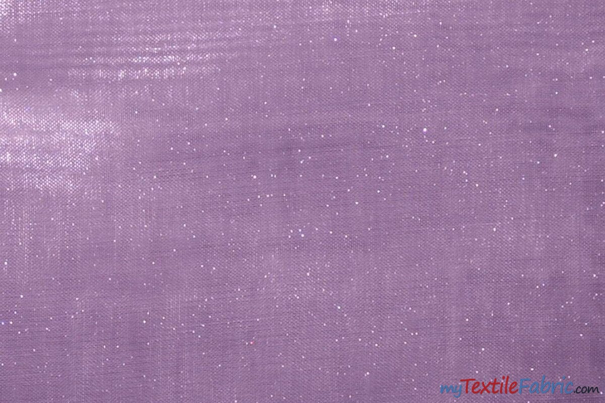 Soft and Smooth Mirror Organza Fabric | 60" Wide | Wholesale Bolt | Multiple Colors | Fabric mytextilefabric Bolts Lavender 