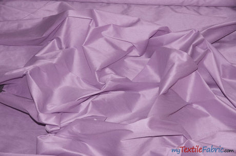 Polyester Silk Fabric | Faux Silk | Polyester Dupioni Fabric | Continuous Yards | 54" Wide | Multiple Colors | Fabric mytextilefabric Yards Lavender 