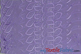 Polyester Cotton Eyelet Embroidery | One Side Scallop | 45" Wide | Multiple Colors | Fabric mytextilefabric Yards Lavender 