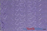 Polyester Cotton Eyelet Embroidery | One Side Scallop | 45" Wide | Multiple Colors | Fabric mytextilefabric Yards Lavender 