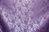 Satin Jacquard | Satin Flower Brocade | 60" Wide | Wholesale Bolt 65 Yards | Fabric mytextilefabric Bolts Lavender 