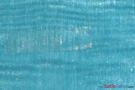 Soft and Smooth Mirror Organza Fabric | 60" Wide | Sample Swatch | Multiple Colors | Fabric mytextilefabric Sample Swatches Light Aqua 