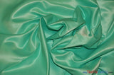 L'Amour Satin Fabric | Polyester Matte Satin | Peau De Soie | 60" Wide | Sample Swatch | Wedding Dress, Tablecloth, Multiple Colors | Fabric mytextilefabric Sample Swatches Light Aqua 