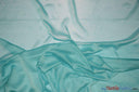 Two Tone Chiffon Fabric | Iridescent Chiffon Fabric | 60" Wide | Clean Edge | Multiple Colors | Continuous Yards | Fabric mytextilefabric Yards Light Aqua 