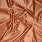 Load image into Gallery viewer, L&#39;Amour Satin Fabric | Polyester Matte Satin | Peau De Soie | 60&quot; Wide | Sample Swatch | Wedding Dress, Tablecloth, Multiple Colors | Fabric mytextilefabric Sample Swatches Light Copper 
