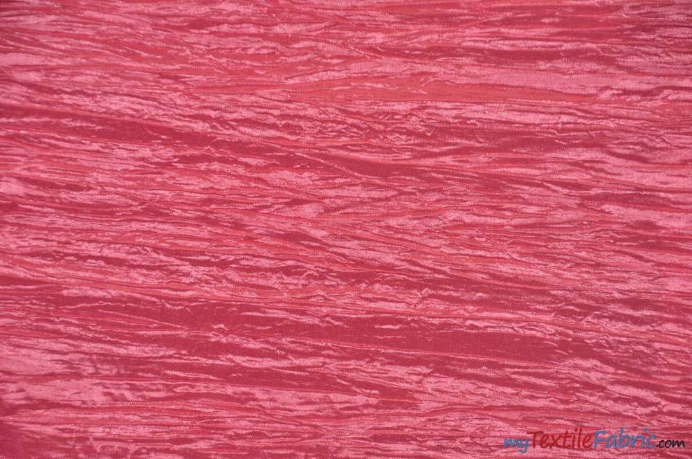 Crease Taffeta Fabric | Crush Taffeta | 52" Wide | Continuous Yards | Multiple Colors | Fabric mytextilefabric Yards Light Coral 