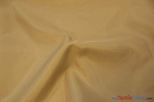 Load image into Gallery viewer, Polyester Lining Fabric | Woven Polyester Lining | 60&quot; Wide | Wholesale Bolt | Imperial Taffeta Lining | Apparel Lining | Tent Lining and Decoration | Fabric mytextilefabric Bolts Light Gold 