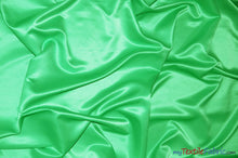 Load image into Gallery viewer, L&#39;Amour Satin Fabric | Polyester Matte Satin | Peau De Soie | 60&quot; Wide | Sample Swatch | Wedding Dress, Tablecloth, Multiple Colors | Fabric mytextilefabric Sample Swatches Light Green 
