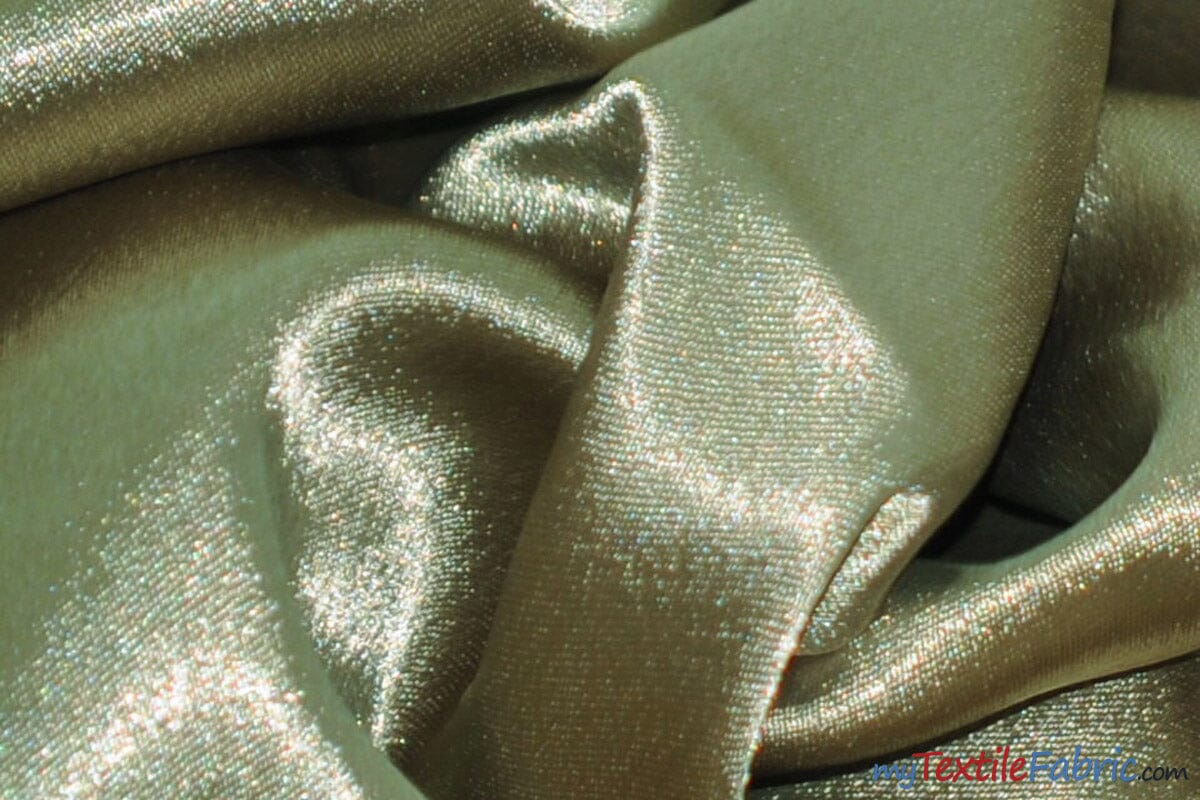 Superior Quality Crepe Back Satin | Japan Quality | 60" Wide | Continuous Yards | Multiple Colors | Fabric mytextilefabric Yards Light Olive 