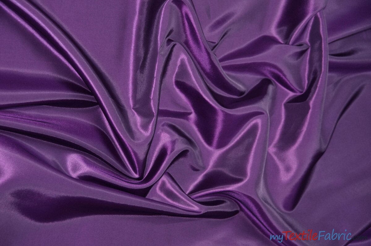 Stretch Taffeta Fabric | 60" Wide | Multiple Solid Colors | Sample Swatch | Costumes, Apparel, Cosplay, Designs | Fabric mytextilefabric Sample Swatches Light Plum 