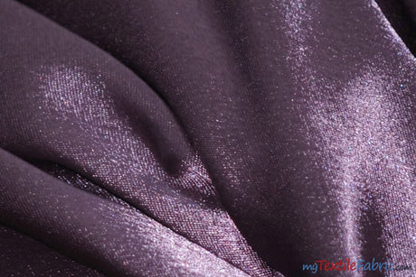 Superior Quality Crepe Back Satin | Japan Quality | 60" Wide | Continuous Yards | Multiple Colors | Fabric mytextilefabric Yards Light Plum 