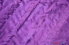 Load image into Gallery viewer, Forest Taffeta Embroidery | Hanging Leaf Taffeta | 54&quot; Wide | Multiple Colors | Fabric mytextilefabric Yards Light Plum 