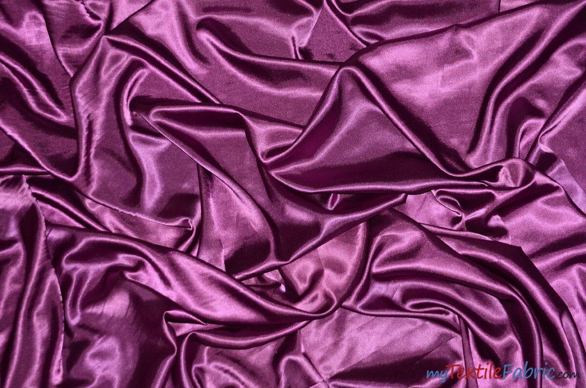 Charmeuse Satin | Silky Soft Satin | 60" Wide | 3"x3" Sample Swatch Page | Fabric mytextilefabric Sample Swatches Light Plum 