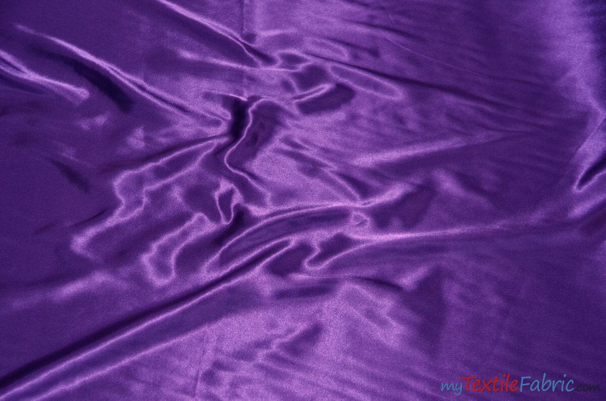 Charmeuse Satin Fabric | Silky Soft Satin | 60" Wide | Wholesale Bolt Only | Multiple Colors | Fabric mytextilefabric Bolts Light Purple 