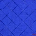 Load image into Gallery viewer, Taffeta Pintuck Fabric | 4&quot;x4&quot; Diamond | Diamond Taffeta Fabric | 58&quot; Wide | Multiple Colors | Continuous Yards | Fabric mytextilefabric Yards Light Royal Blue 
