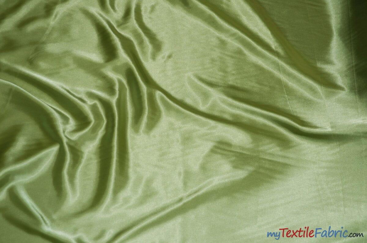 Charmeuse Satin Fabric | Silky Soft Satin | 60" Wide | Continuous Yards | Multiple Colors | Fabric mytextilefabric Yards Light Sage 