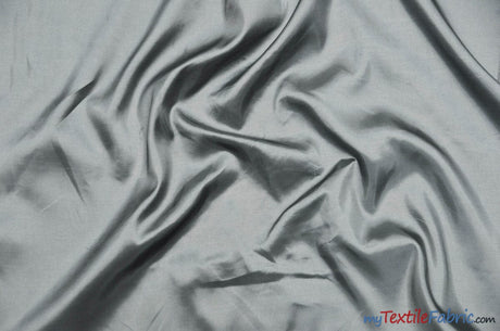 Stretch Taffeta Fabric | 60" Wide | Multiple Solid Colors | Sample Swatch | Costumes, Apparel, Cosplay, Designs | Fabric mytextilefabric Sample Swatches Light Silver 