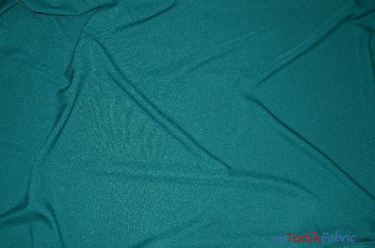 60" Wide Polyester Fabric by the Yard | Visa Polyester Poplin Fabric | Basic Polyester for Tablecloths, Drapery, and Curtains | Fabric mytextilefabric Yards Light Teal 