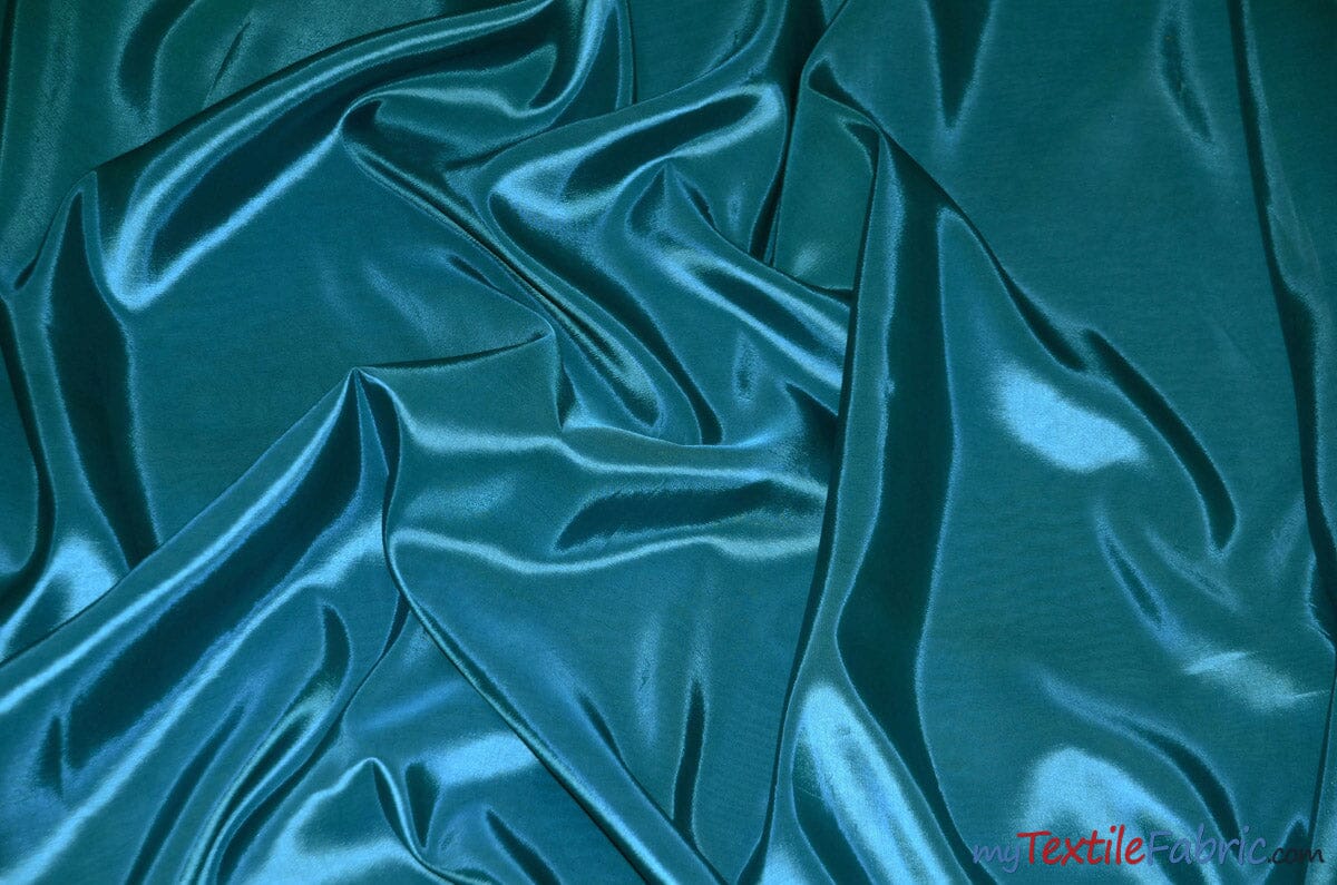 Stretch Taffeta Fabric | 60" Wide | Multiple Solid Colors | Continuous Yards | Costumes, Apparel, Cosplay, Designs | Fabric mytextilefabric Yards Light Teal 