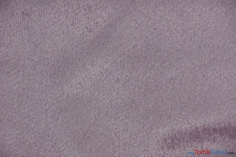 Royal Velvet Fabric | Soft and Plush Non Stretch Velvet Fabric | 60" Wide | Apparel, Decor, Drapery and Upholstery Weight | Multiple Colors | Wholesale Bolt | Fabric mytextilefabric Bolts Lilac 