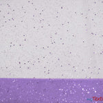 Load image into Gallery viewer, Tulle Glitter with Sequins and Glitter | 60&quot; Wide | Multiple Colors | Glitter Tulle Fabric with Sequins Embellishments | Fabric mytextilefabric Yards Lilac 
