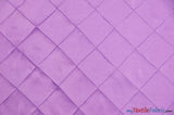 Taffeta Pintuck Fabric | 4"x4" Diamond | Diamond Taffeta Fabric | 58" Wide | Multiple Colors | Continuous Yards | Fabric mytextilefabric Yards Lilac 