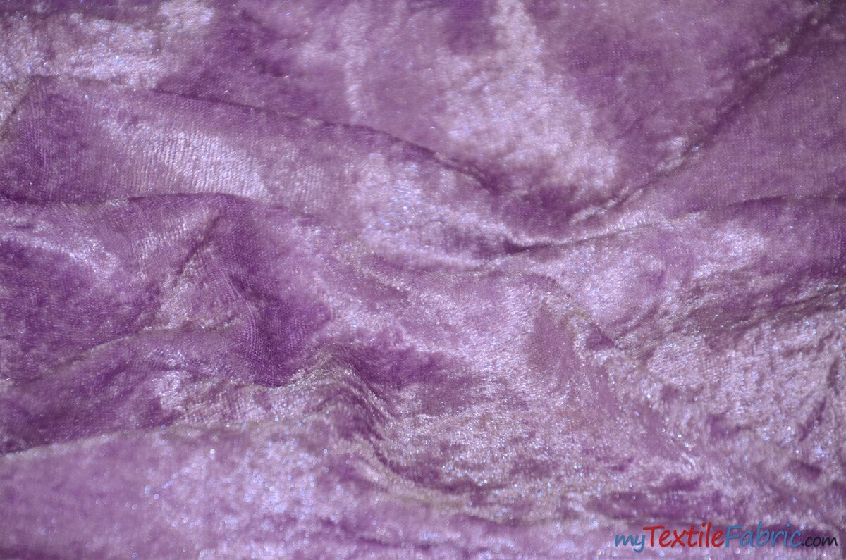 Panne Velvet Fabric | 60" Wide | Crush Panne Velour | Apparel, Costumes, Cosplay, Curtains, Drapery & Home Decor | Fabric mytextilefabric Yards Lilac 