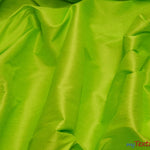 Load image into Gallery viewer, Polyester Silk Fabric | Faux Silk | Polyester Dupioni Fabric | Continuous Yards | 54&quot; Wide | Multiple Colors | Fabric mytextilefabric Yards Lime 
