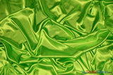 Charmeuse Satin | Silky Soft Satin | 60" Wide | 3"x3" Sample Swatch Page | Fabric mytextilefabric Sample Swatches Lime 