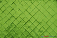 Load image into Gallery viewer, Taffeta Pintuck Fabric | 2&quot;x2&quot; Diamond | Diamond Taffeta Fabric | 54&quot; Wide | Multiple Colors | Fabric mytextilefabric Yards Lime 