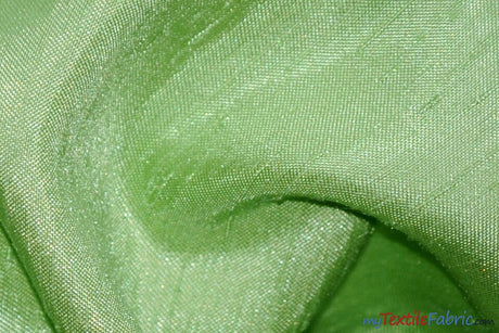 Shantung Satin Fabric | Satin Dupioni Silk Fabric | 60" Wide | Multiple Colors | Wholesale Bolt | Fabric mytextilefabric Bolts Lime 