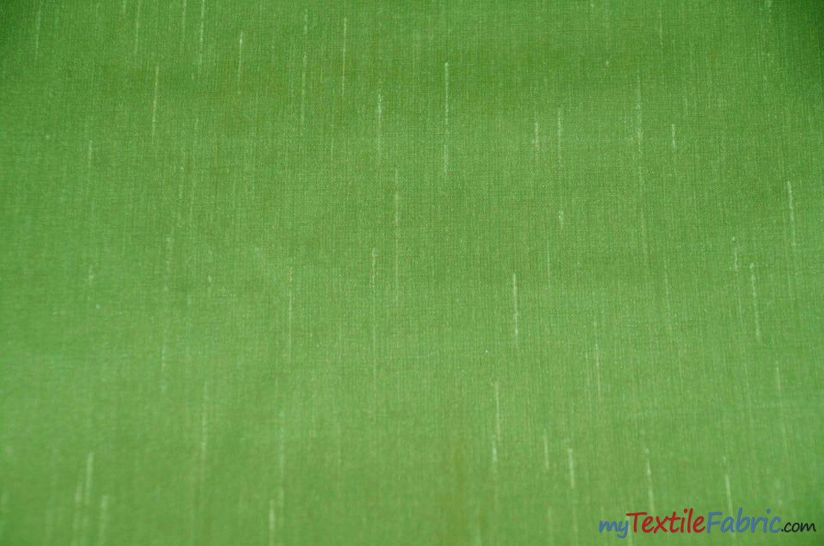 IFR Extra Wide Dupioni Silk | 100% Polyester Faux Dupioni Fabric | 120" Wide | Multiple Colors | Fabric mytextilefabric Yards Lime 