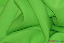 Load image into Gallery viewer, Scuba Double Knit Fabric | Basic Wrinkle Free Polyester Fabric with Mechanical Stretch | 60&quot; Wide | Multiple Colors | Poly Knit Fabric | Fabric mytextilefabric Yards Lime 
