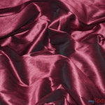 Load image into Gallery viewer, Polyester Silk Fabric | Faux Silk | Polyester Dupioni Fabric | Sample Swatch | 54&quot; Wide | Multiple Colors | Fabric mytextilefabric Sample Swatches Magenta 
