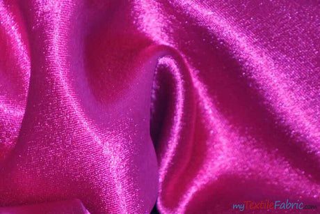 Superior Quality Crepe Back Satin | Japan Quality | 60" Wide | Continuous Yards | Multiple Colors | Fabric mytextilefabric Yards Magenta 