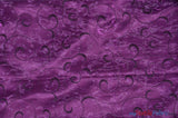 Swirl Organza Fabric | Embroidered Swirl Sheer | 54" Wide | Multiple Colors | Fabric mytextilefabric Yards Magenta 