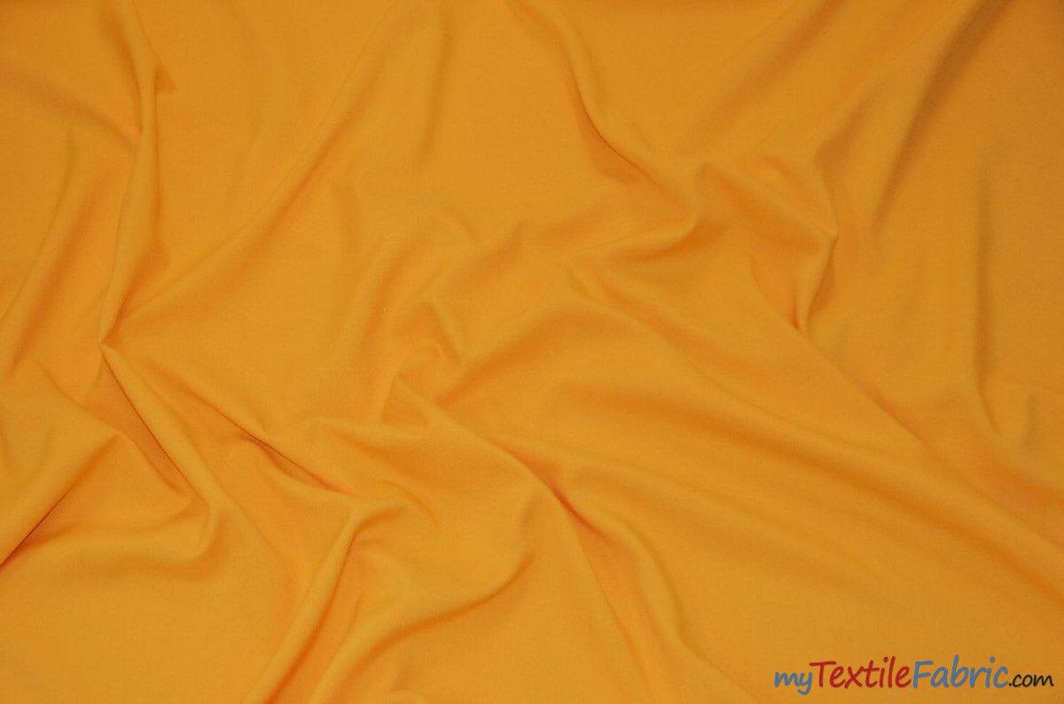 60" Wide Polyester Fabric Sample Swatches | Visa Polyester Poplin Sample Swatches | Basic Polyester for Tablecloths, Drapery, and Curtains | Fabric mytextilefabric Sample Swatches Mango 