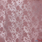 Load image into Gallery viewer, Satin Jacquard | Satin Flower Brocade | 60&quot; Wide | Sold by the Continuous Yard | Fabric mytextilefabric Yards Mauve 
