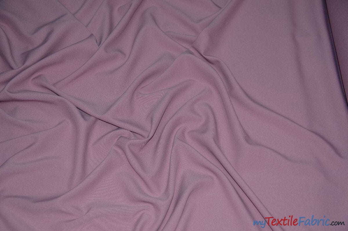 60" Wide Polyester Fabric by the Yard | Visa Polyester Poplin Fabric | Basic Polyester for Tablecloths, Drapery, and Curtains | Fabric mytextilefabric Yards Mauve 