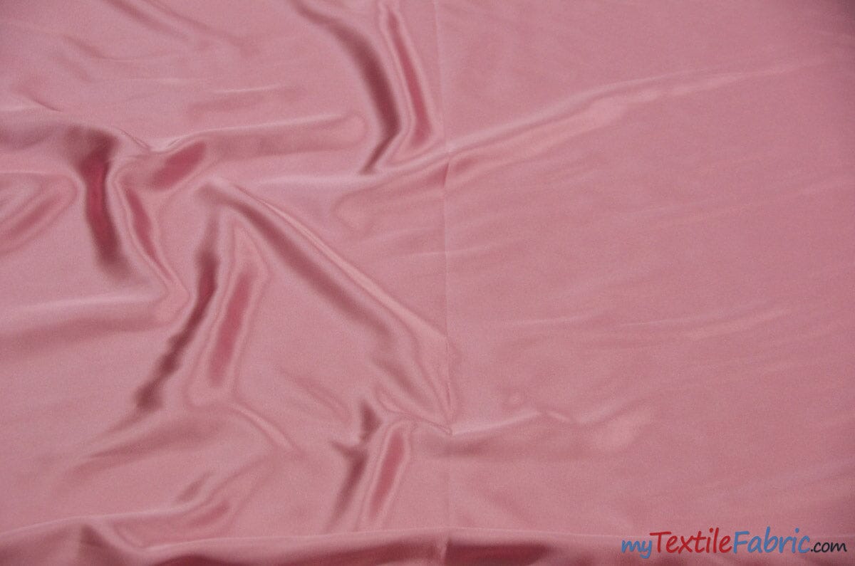 Silky Soft Medium Satin Fabric | Lightweight Event Drapery Satin | 60" Wide | Sample Swatches | Fabric mytextilefabric Sample Swatches Mauve 0046 