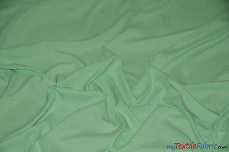 60" Wide Polyester Fabric by the Yard | Visa Polyester Poplin Fabric | Basic Polyester for Tablecloths, Drapery, and Curtains | Fabric mytextilefabric Yards Mint 