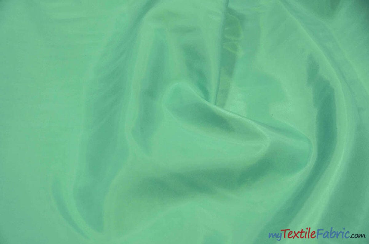 Polyester Silky Habotai Lining | 58" Wide | Super Soft and Silky Poly Habotai Fabric | Wholesale Bolt | Multiple Colors | Digital Printing, Apparel Lining, Drapery and Decor | Fabric mytextilefabric Bolts Mint 