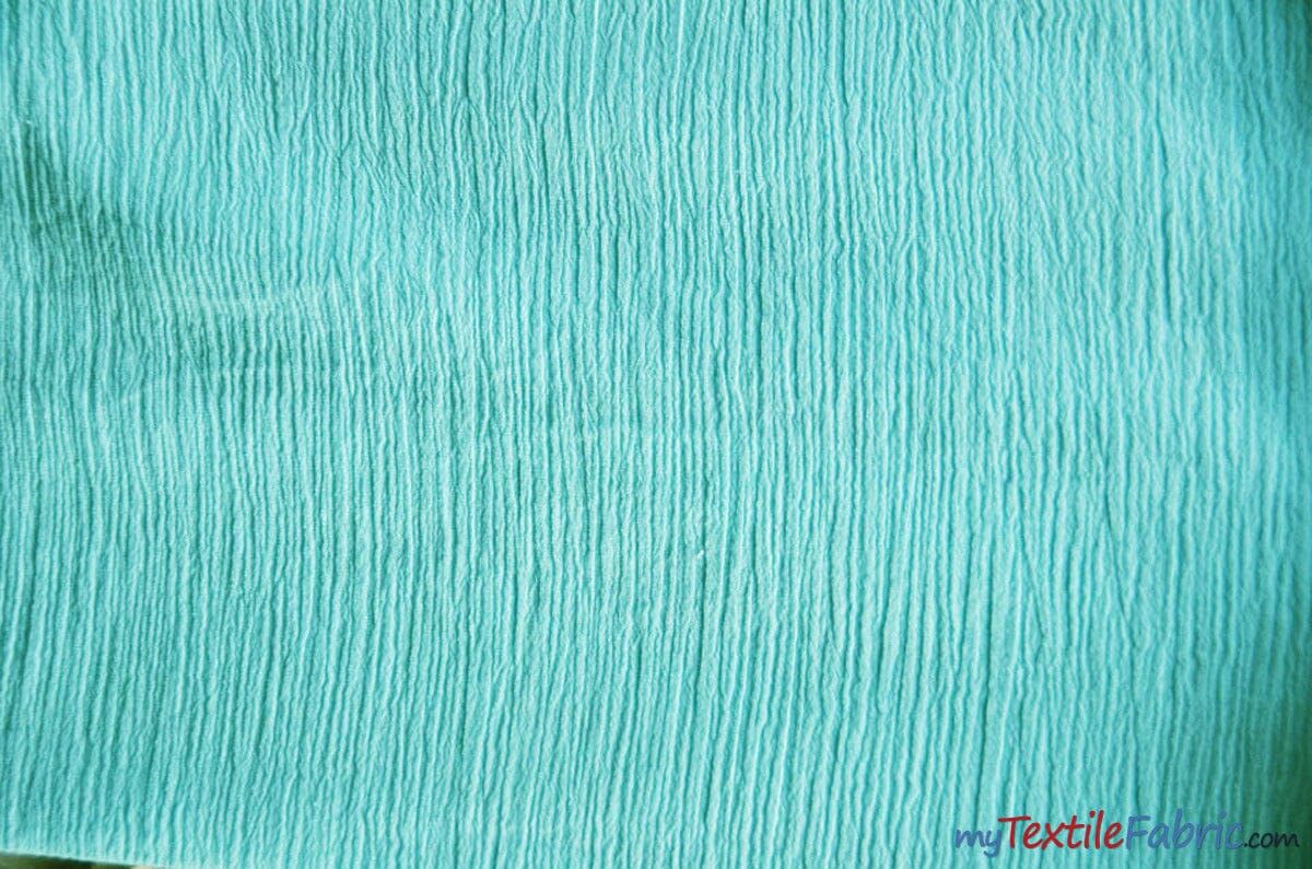 100% Cotton Gauze Fabric | Soft Lightweight Cotton Muslin | 48" Wide | Continuous Yard | Fabric mytextilefabric Yards Mint 